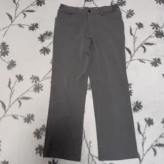 グレー ストレートパンツ スポーツウェア