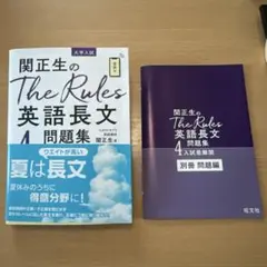関正生のthe rules英語長文問題集 大学入試
