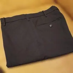 UNIQLO 感動パンツコットンライク ブラック　W85 L73