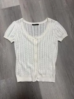 良品　イング　カーディガン　半袖カーディガン　INGNI M