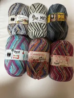 Opal 毛糸 6玉セット まとめ売り - メルカリ