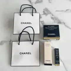 シャネルショップ袋2枚/化粧品空箱3個
