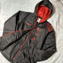 le coq sportif フード付きジャケット ブラック/レッド