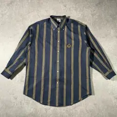 【美品】FACONNABLE ファソナブル ストライプシャツ メンズ Lサイズ