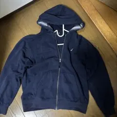 NAUTICA ネイビー フード付きパーカー Lサイズ