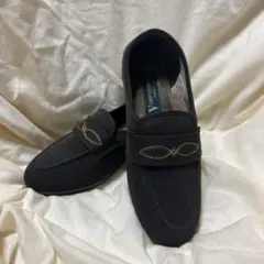 【美品】レディースシューズ　パンプス　フラットシューズ　ブラウン　23cm