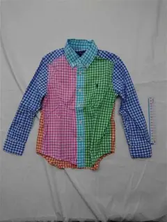 &ラルフローレン チェック柄 長袖シャツ マルチカラー 4/4T キッズ