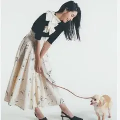 セルフォードCELFORD HANAEMORI フレアスカートライトベージュ36