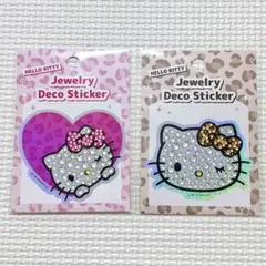 【正規品】 ハローキティ ジュエリーデコステッカー 2枚セット　シール　新品