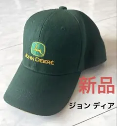 新品☆JOHN DEERE ベースボールキャップ グリーン
