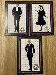 129 コナンカフェ2025 箔押しポストカード 安室透 毛利蘭　毛利小五郎