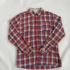 ディッキーズ　ネルシャツ　ワークシャツ　XL 赤　青　白