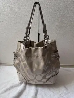 COACH シグネチャー トートバッグ ベージュ