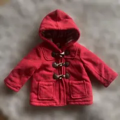 【80サイズ】ベビーアウター　フード付き中綿コート