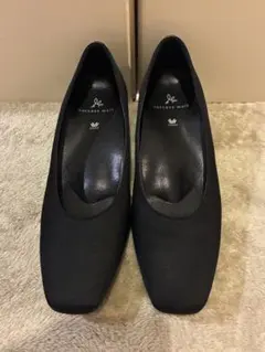 美品Wacoal success walk レイン スクエアトゥ パンプス 23