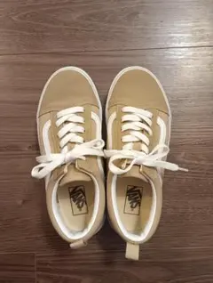 Vans ベージュ スニーカー 22cm