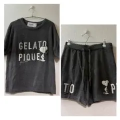 ジェラートピケ スヌーピー ルームウェア上下セット