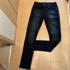 men'sスリムフィット　ブラックデニム