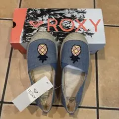 新品ROXY パイナップル刺繍 スリッポン