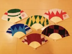 JRA WINS DAY 2018 勝負服 扇子6本コンプリートセット