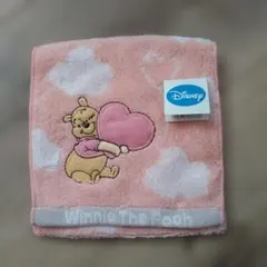 【新品】Disney Winnie The Pooh タオルハンカチ ピンクのサムネイル