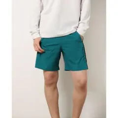 BEAMS DESIGN ターコイズ・ブラック ショーツ