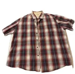 90s Wrangler authentics オンブレ　半袖チェックシャツのサムネイル