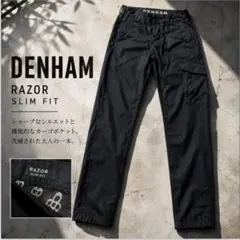DENHAM RAZOR SLIM FIT カーゴパンツ W27 L32 薄手のサムネイル