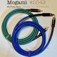 Mogami 2549 新品 RCAインターコネクト 1.8m 青緑2本 リアンのサムネイル