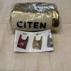 CITEN ゴールドトートバッグ