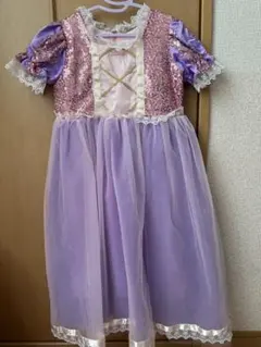 Ghinatygreen パープルドレス 130サイズ　ラプンツェル