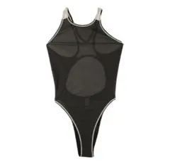 【日本製】競泳水着　透け感タイプ　コスプレ　ハイレグ　レースクィーン　黒透け