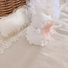 お花ボールで眠るうさぎさん♡アロマストーン♡インテリア