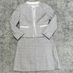 23区 ライトシャインツイード セレモニースーツ セットアップ ノーカラー