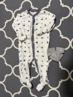 ポロラルフローレン　ベビーオール　くま　靴下付き