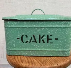 あ*こ様 ホーロー BREAD ブレッド缶 グリーン 協和工業　アンティーク あ*こ様 ホーロー BREAD ブレッド缶 グリーン 協和工業