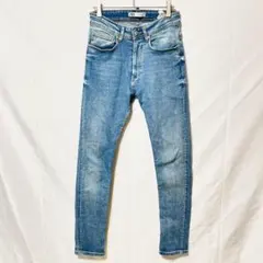 ザラ スキニー デニムパンツ S ブルー ストレッチ カジュアル きれいめのサムネイル