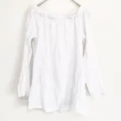 o15】【Jinnee】パープル 長袖 ブラウス 訳あり品 レース 薄手 - メルカリ