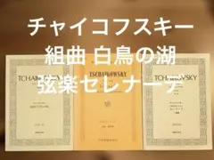 チャイコフスキー 組曲 白鳥の湖 弦楽セレナーデ スコア 楽譜
