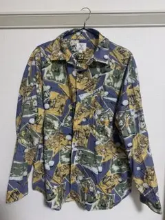 メンズ　柄シャツ