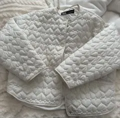 ZARA ハートキルティングジャケット