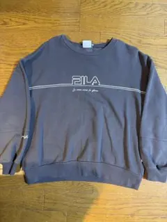 FILA グレー クルーネック スウェット