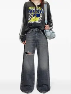 ストレートワイドデニム