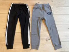 M.Y.CITY 56 裏起毛長ズボン2点セット⭐︎黒　グレー⭐︎130&140