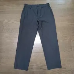 ユニクロ 感動イージーパンツ ウールライク グレー M メンズ