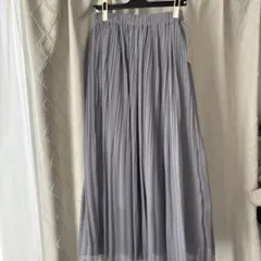 AS KNOW AS PINKY プリーツスカート スモーキーブルー