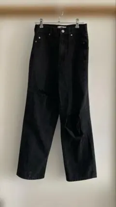 WEGO Sサイズ　レディース　ブラック　ダメージデニム　ジーンズ