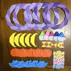折り紙　リース　ハロウィン　製作キット　（5キット）