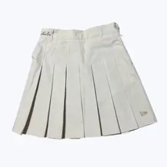 ニューエラゴルフ　ベージュ プリーツスカート Sサイズ