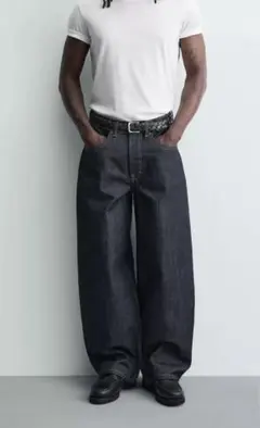 (未使用)ZARA バルーン フィット デニム パンツ